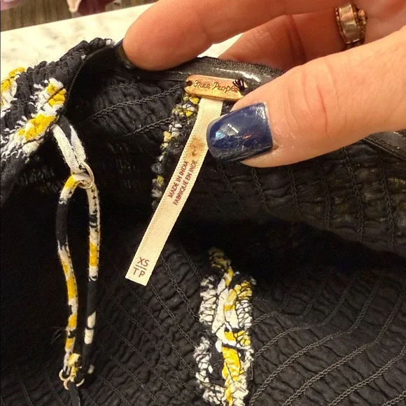 Free People Little Of Your Love Jumpsuit in Moonless Combo Size XS - Picture 9 of 14